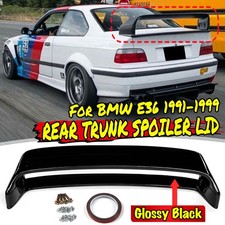 ABS Sport Flügel Heckspoiler Glänzend Schwarz LTW GT Style für BMW E36 1991-1999