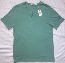 Marine Layer Nelson Henley Tee Shirt Faded Fern Green Mens S Small NWT