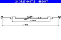 Handbremsseil Seilzug FÜR MERCEDES-BENZ - ATE 24.3727-0447.2