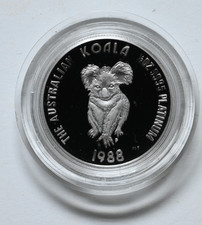 1988 $50 Australian KOALA 1/2 oz. 999 Platinum Coin 1st Proof Issue 12000 Mint 2250.00 per troy oz