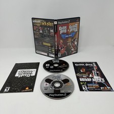 PS2 Guitar Hero & Guitar Hero 2 Dual Pack Sony Playstation Complete with Inserts