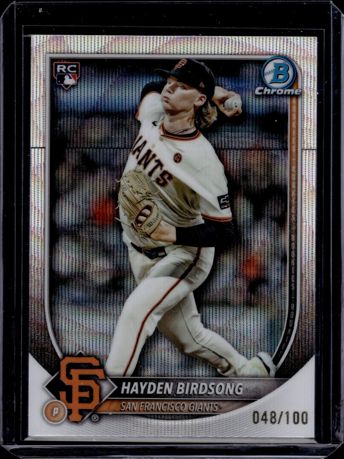 2025 Bowman Chrome Wave Refractors #63 Hayden Birdsong 48/100