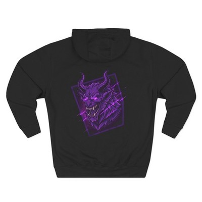 Unisex Beast Hoodie | Fierce Mythical Back Print | Cyber Core Logo