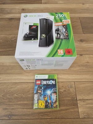 Konsole Xbox 360 S 250 GB mit 1 Controller , Heatset , 1 Spiel und OVP 100% OK