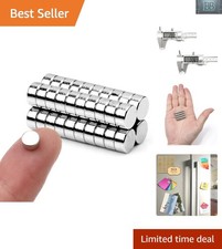 40pc Round Nickel-Coated Refrigerator Magnets for Home and Office Organization