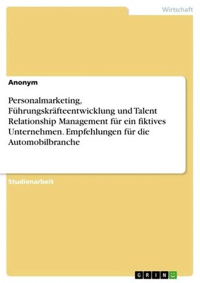 Anonymous | Personalmarketing, Führungskräfteentwicklung und Talent...