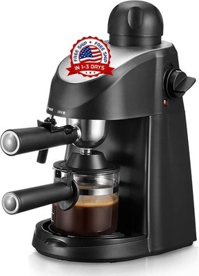Maquina De Cafe Expresso y Cappuccino Con Espumador De Leche Para Cocina 3.5Taza