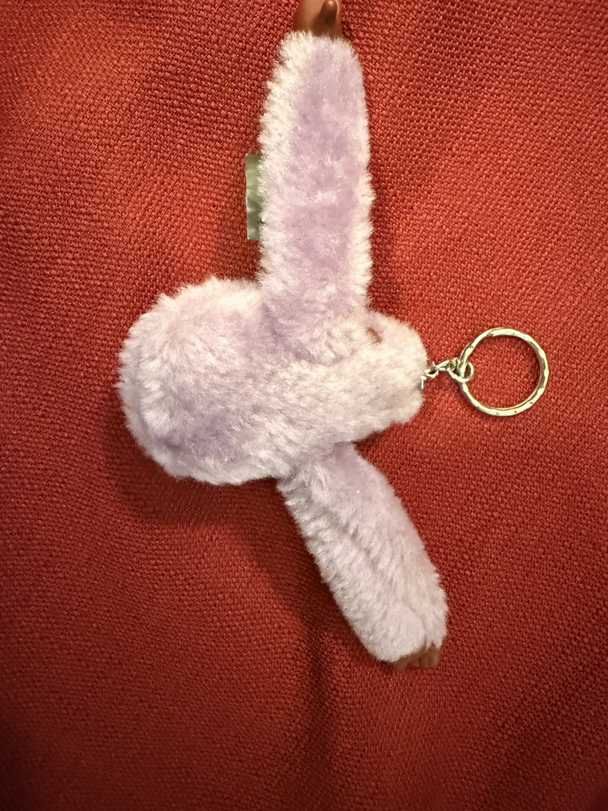 KIPLING MONKEY KEYCHAIN KEY RING CHARM PURPLE SUC… - image 5