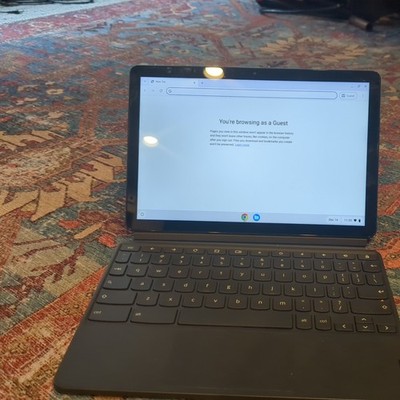 Lenovo IdeaPad Duet Chromebook 128gb WiFi - Ice Blue, Iron Grey