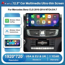 12,3" Wireless CarPlay AndroidAuto Navi Touchscreen f&uuml;r Benz W218 CLS NTG4,5/4,7