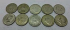 (Lot 20) 1965-69 40% Silver Kennedy Half Dollar Lot Of 10 Halves
