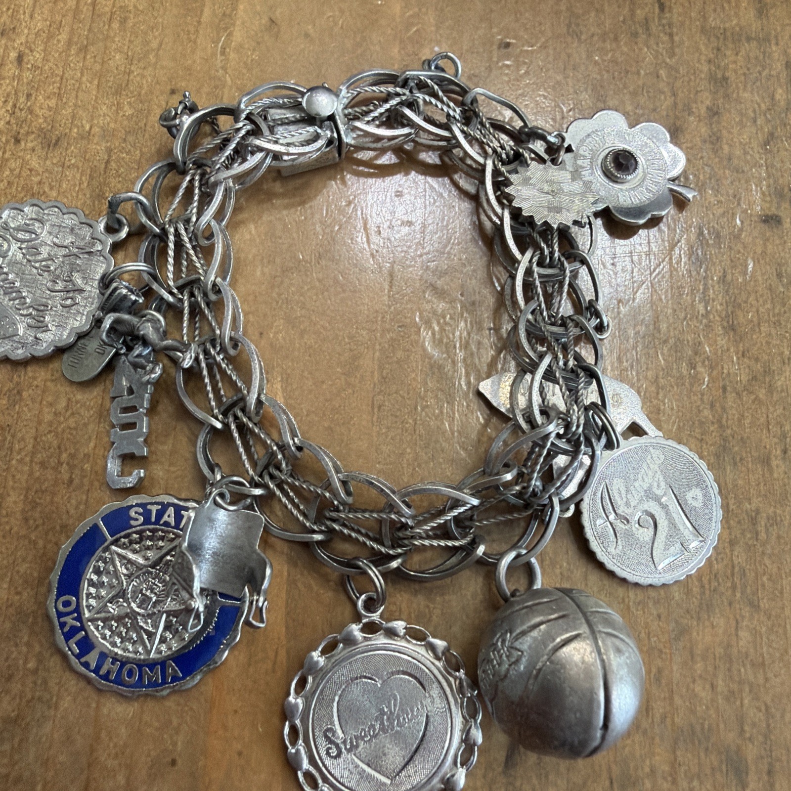 Solid Cable Sterling Excellent Condition Charm Br… - image 6