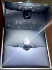 1.5ct Pearl-drop Diamond Wedding Ring