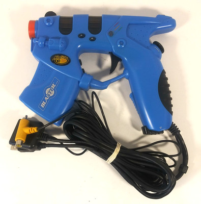 Madcatz Blaster PS1 & PS2 Playstation 2 Blue Controller 8288 Tested Working VGC