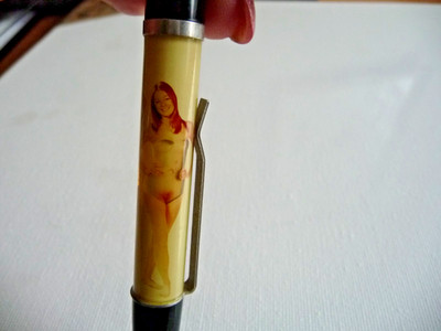 Vintage Floaty Pen  Pinup Erotik Striptease  Schwimmkugelschreiber