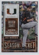 2015 Panini Contenders Season Ticket Cracked Ice 15/23 Andrew Suarez #37 5yd