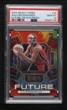 2024 Select WNBA Future Tie-Dye Prizm 15/25 Aaliyah Edwards PSA 10 GEM MT 1fl4
