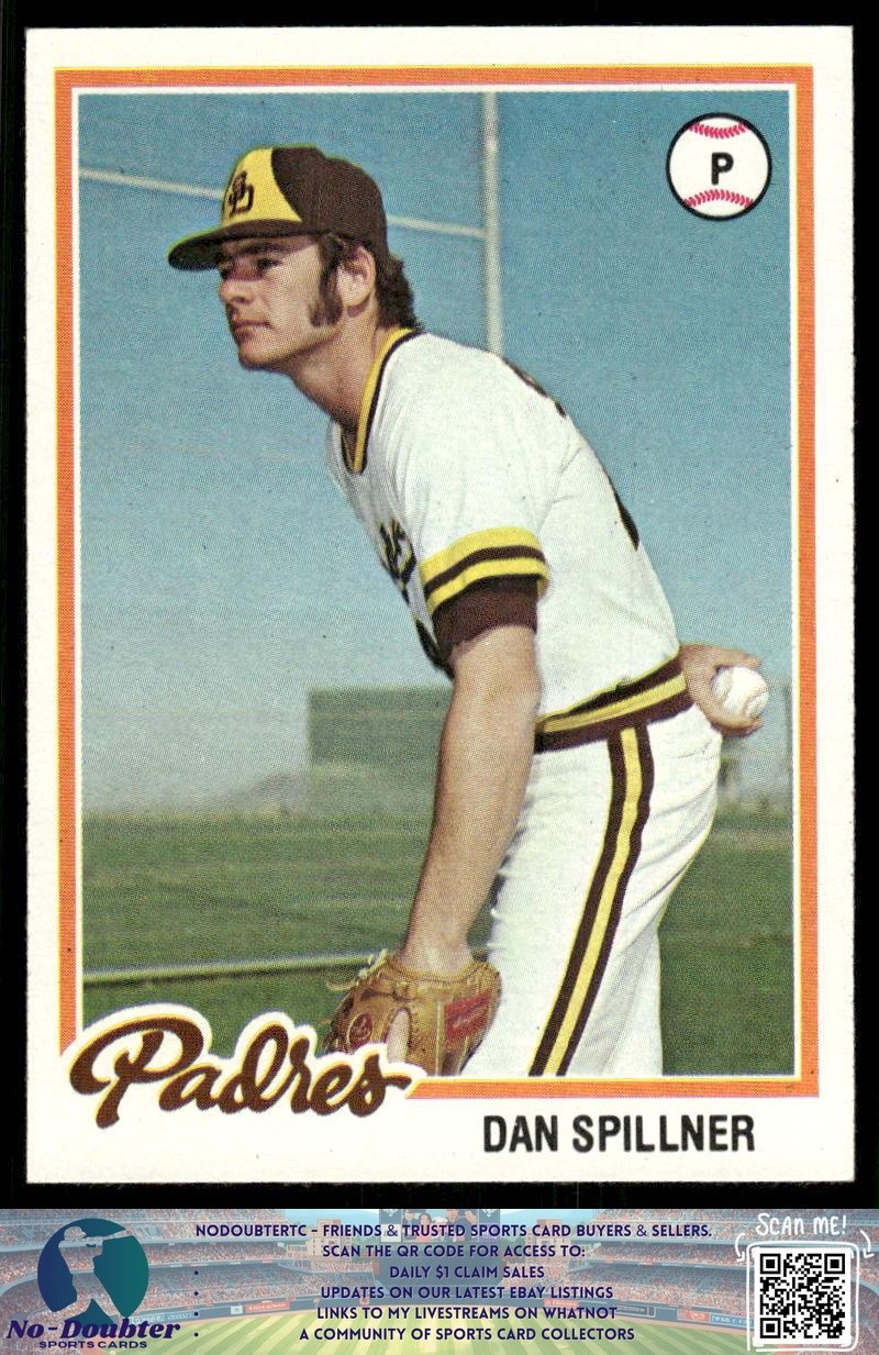 1978 Topps #488 Dan Spillner San Diego Padres 78.F