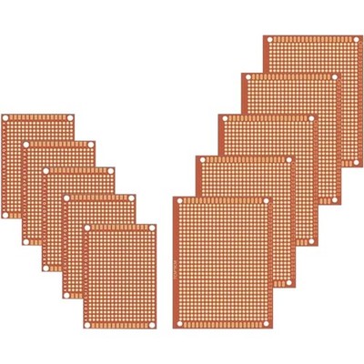 10 Stück PCB Board Prototype Lochrasterplatte Kit, Universal-Leiterplatten,7x...