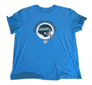 BIRMINGHAM BARRACUDAS CFL CANADIAN FOOTBALL LEAGUE RETRO LOGO T-SHIRT XXL EXC