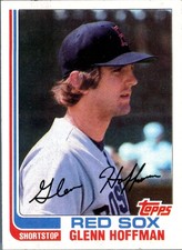 1982 Topps Glenn Hoffman #189 RC Rookie Boston Red Sox MLB Baseball Card Shor.... rookie card picture
