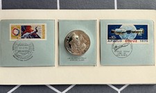 Srebrny medal wydanie pamiątkowe Apollo Sojuz Partner w kosmosie 1975