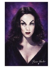 Boris Howler VAMPIRA HORROR HOSTESS 8.5X11 Art Print SIGNED classic horror
