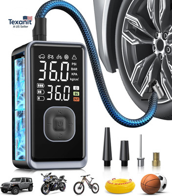 Tire Inflator Portable Air Compressor, 150PSI Cordless Mini Air Pump with Digita
