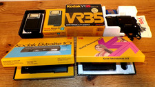 Vintage KODAK Camera  Flash Lot w/Boxes, Ektralite 10 Tele-Instamatic 608 VR35