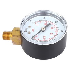 Vacuum Gauge With Brass Components For Water Oil Air