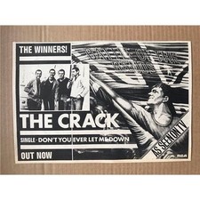 CRACK DON'T YOU EVER LET ME DOWN MEMORABILIA original PUNK music press advert fr