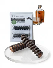 American Barrel Aged in a Bottle Oak Infusion Spiral. Barrel Age Your Whiskey