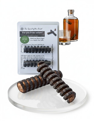 American Barrel Aged in a Bottle Oak Infusion Spiral. Barrel Age Your Whiskey