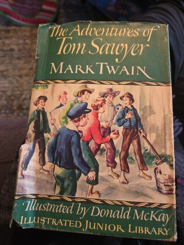 Adventures Of Tom Sawyer by Mark Twain 1946 HC/DJ Illustrated Junior ...