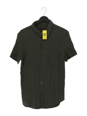 Osklen Herren Hemd S Grün 100% Baumwolle Basic