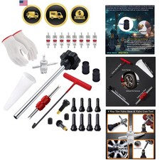 Tire Valve Stem Core Removal Replacement Installation Tool Kit