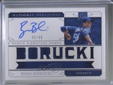 2019 National Treasures Rookie Signature Names 40/99 Ryan Borucki Auto 2k5