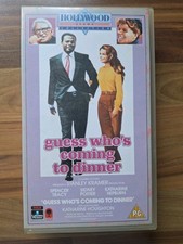 Guess Whos Coming To Dinner VHS Tape Poitier Hepburn Movie