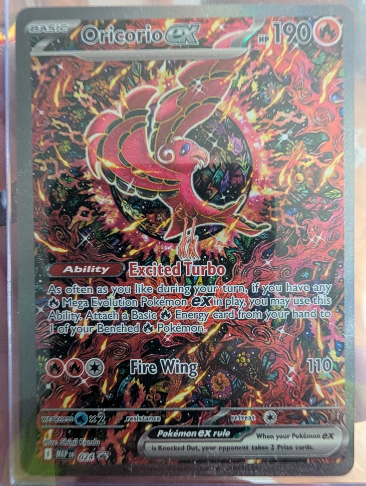 Pokemon TCG Oricorio EX 024 Me: Mega Evolution Promo Holo NM English Card