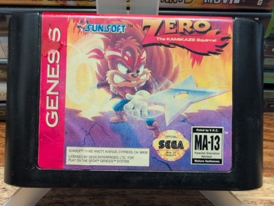 Zero The Kamikaze Squirrel - Sega Genesis - Tested Cart Only 