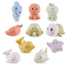 Bath Toys For Babies 612 Months 10pcs Bath Squirt Toys Silicone Ocean Animals Ba