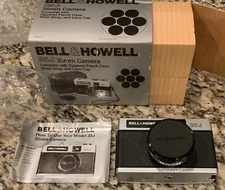 Bell & Howell 35J 35MM Vintage Camera New Open Box Pouch Case Wrist Strap & Cap