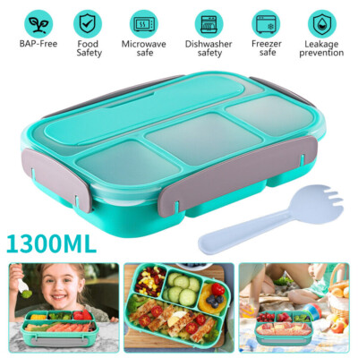 1.3L Portable Bentgo Lunch Box 4Compartment Container for School Picnic Storage 