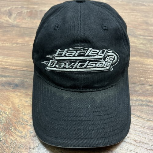 Harley-Davidson Motorcycle Black Men Baseball Hat Strap Back Adult Cap - Picture 2 of 9