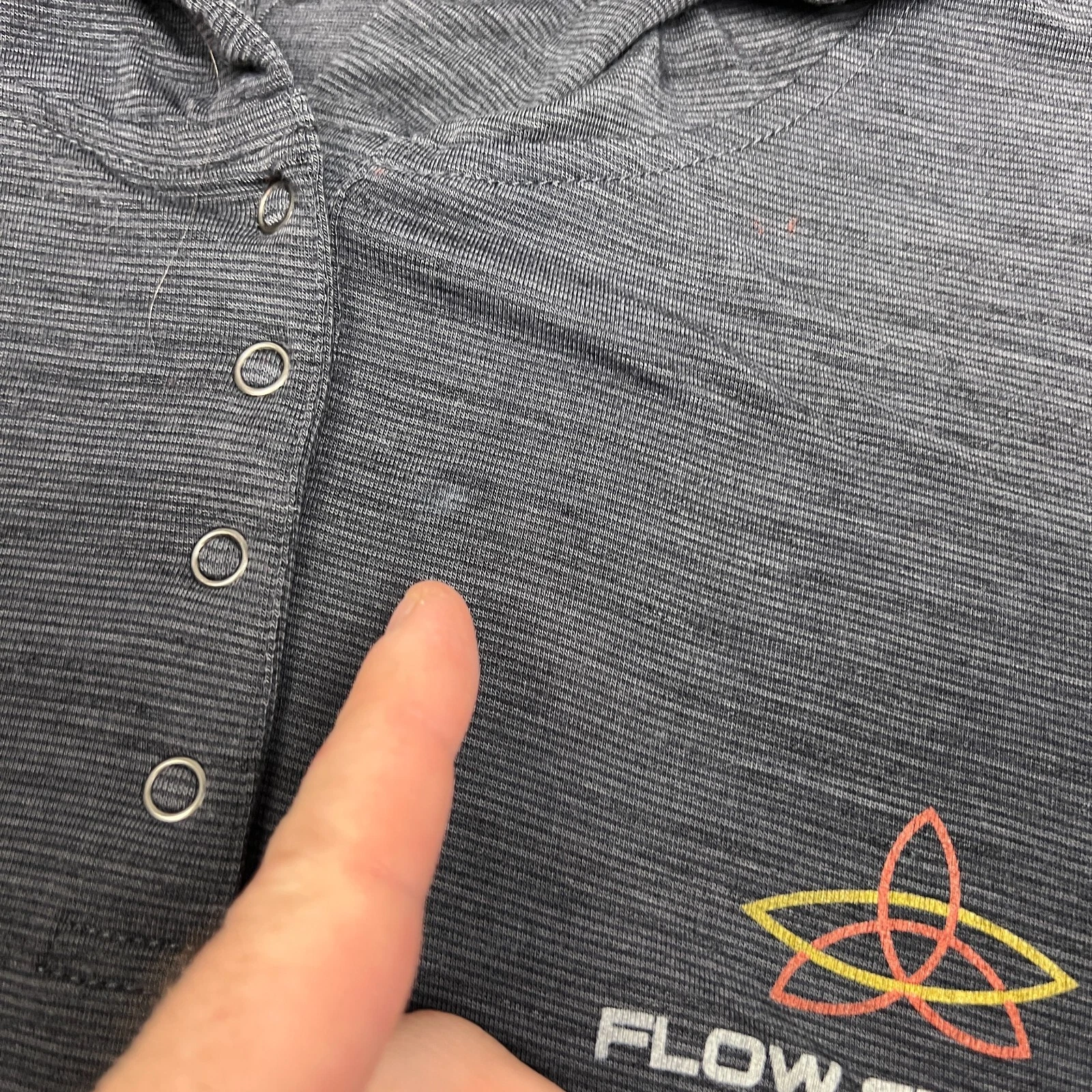 prana popover hooded long sleeve flow genome project shirt