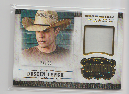 2014 Panini Country Music Material Gold Trading Card Dustin Lynch