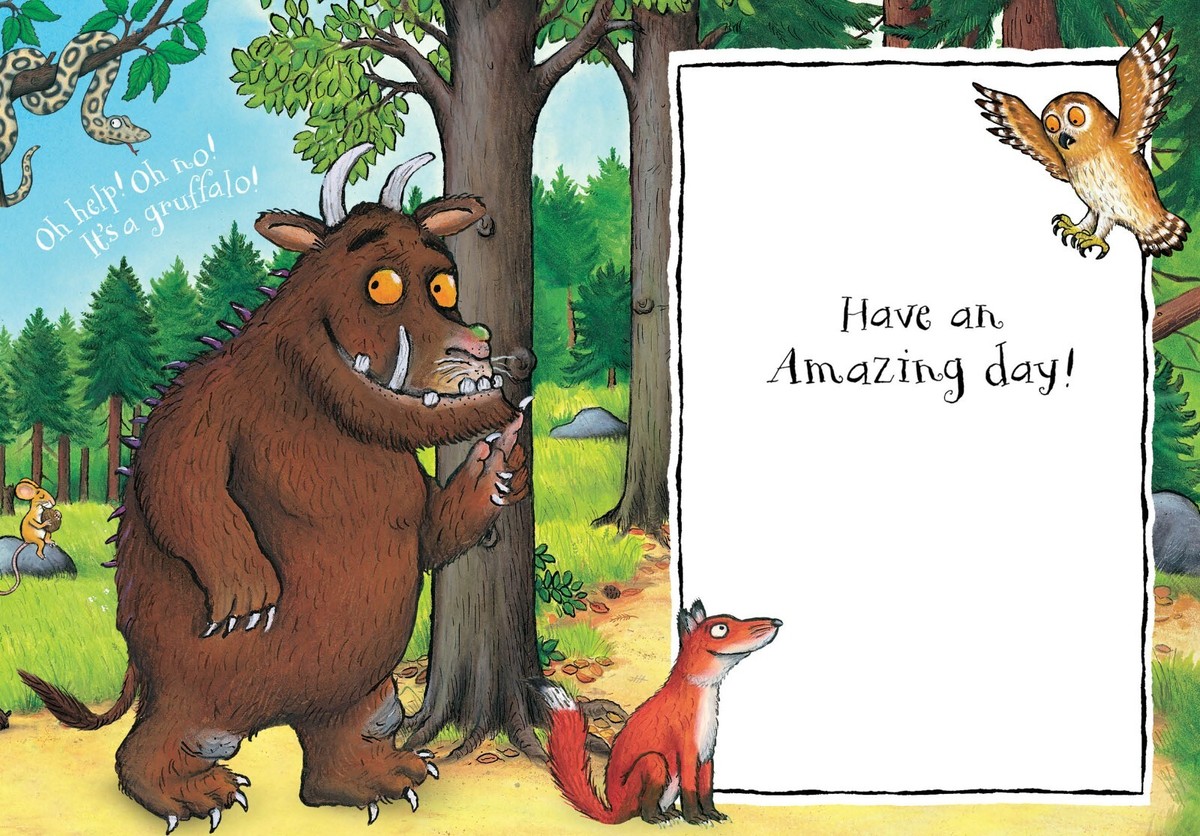 The Gruffalo Geburtstagskarte Von Danilo – Für Jedes Alter, Offiziell Lizenziert, Mit Umschlag