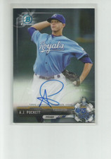 2017 BOWMAN CHROME PROSPECT AUTOGRAPHS #CPAAPU A.J. PUCKETT