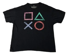 Play Station Playstation Ripple Junction Sony Entertainment Black T shirt 2XL