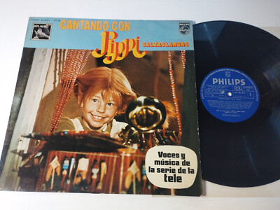 Pippi Longstocking Cantando Con Pippi 1975 TV Series - LP Vinyl 12'' VG/G+
